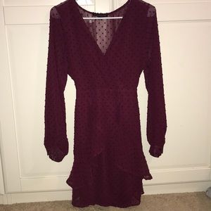 Maroon dress . Size medium